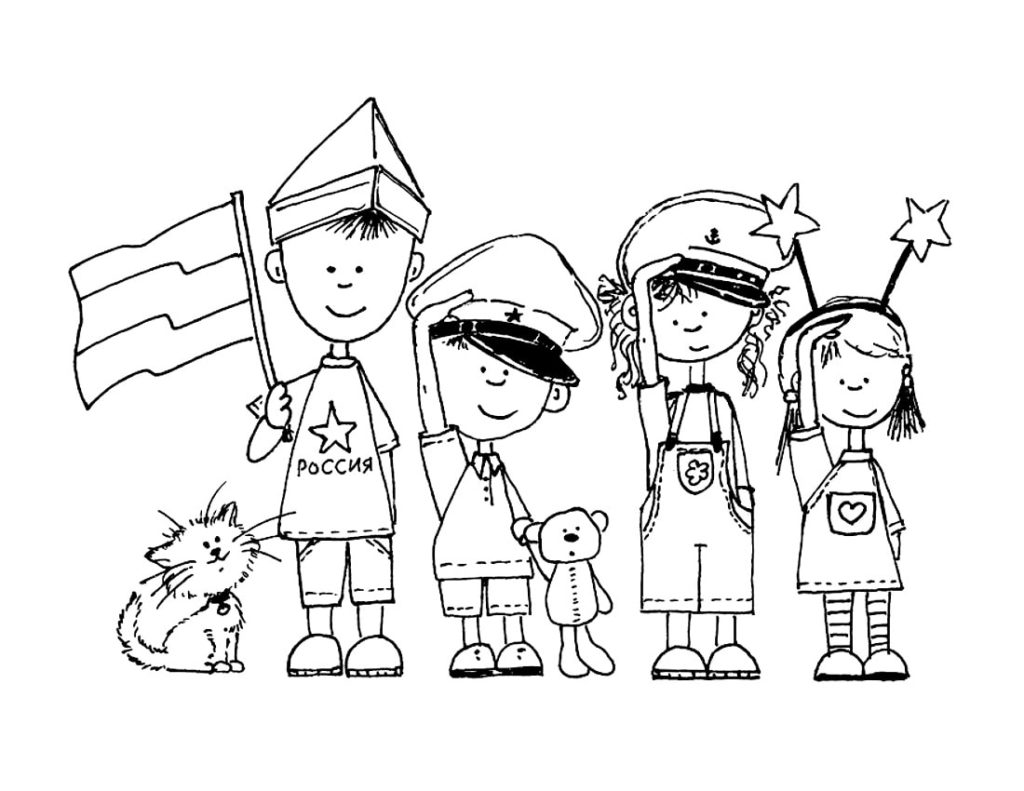 Раскраски защитники Отечества для детей
