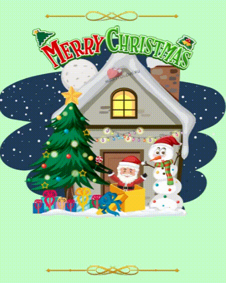 Анимационные детские картинки на Рождество - гифки для детей на 7 января 2024