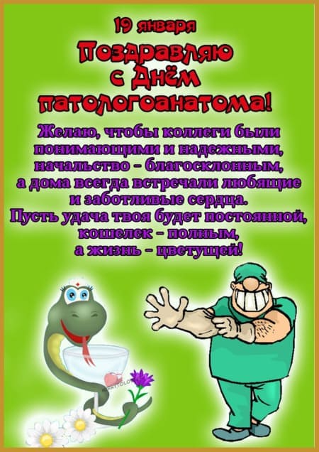 День патологоанатома - открытки, поздравления на 19 января 2024