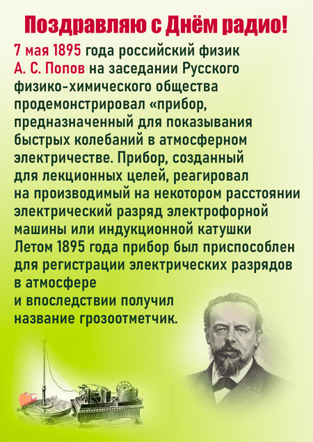 День радио - картинки прикольные, поздравления на 7 мая 2024