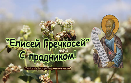 Картинка к народному празднику на Елисей Гречкосей