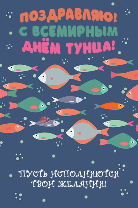 Всемирный день тунца - картинки прикольные, поздравления на 2 мая 2024