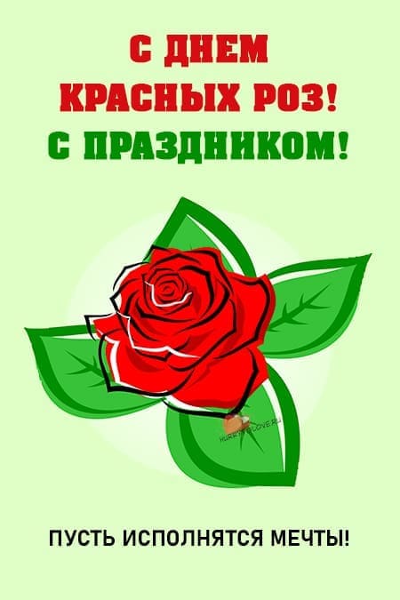 День красных роз - красивые картинки с надписями, поздравления на 12 июня 2024
