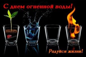 День огненной воды, картинка поздравление.